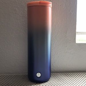 Light Pink Blue Starbucks Cup